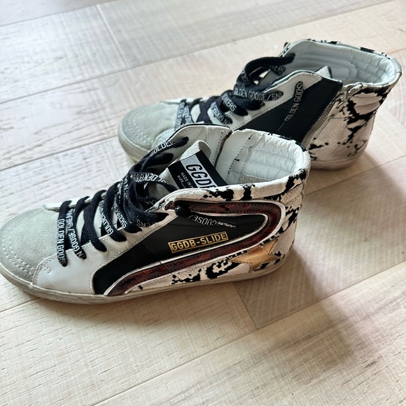 Golden Goose Slide Sneaker in snake and tortoise print - Picture 5 of 8